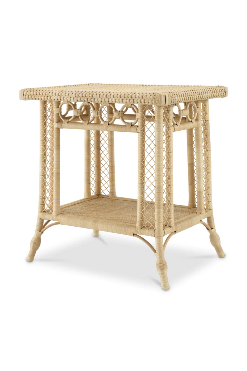 Rectangular Rattan Side Table | Eichholtz Saba | Woodfurniture.com