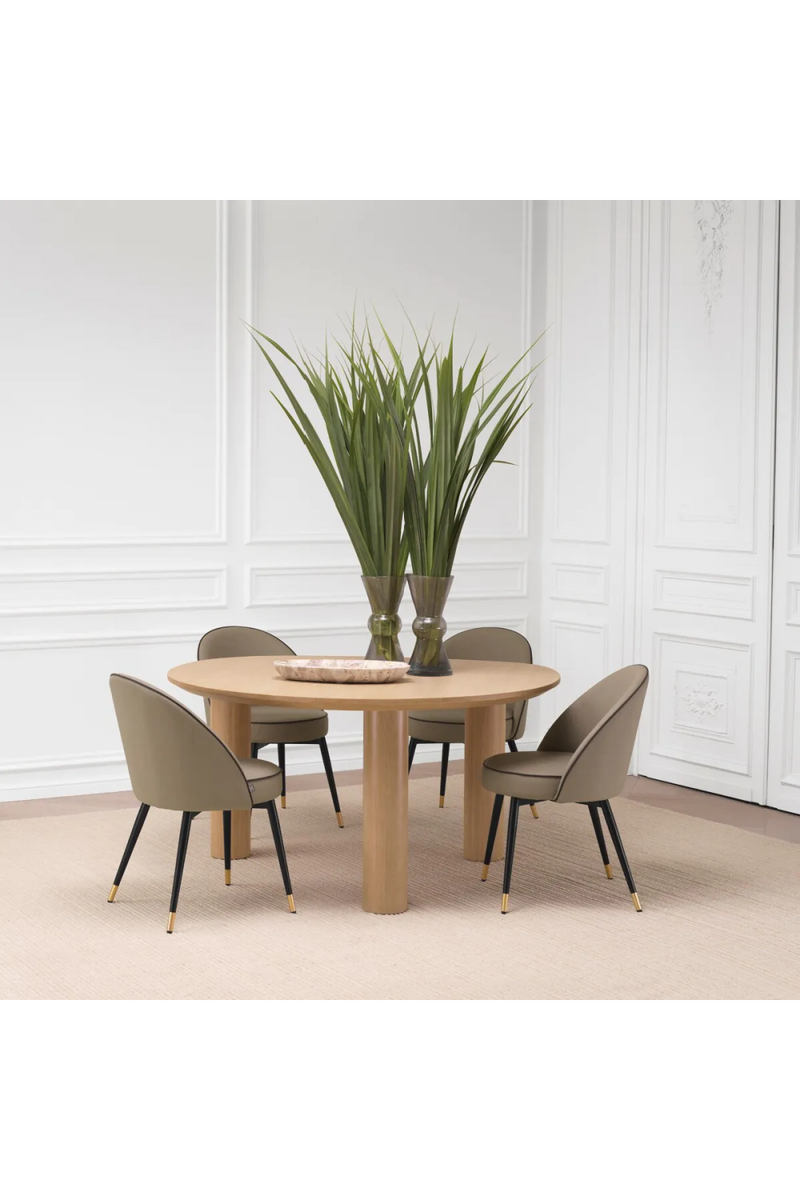 Oak Scandi Dining Table | Eichholtz Lombardo | Woodfurniture.com