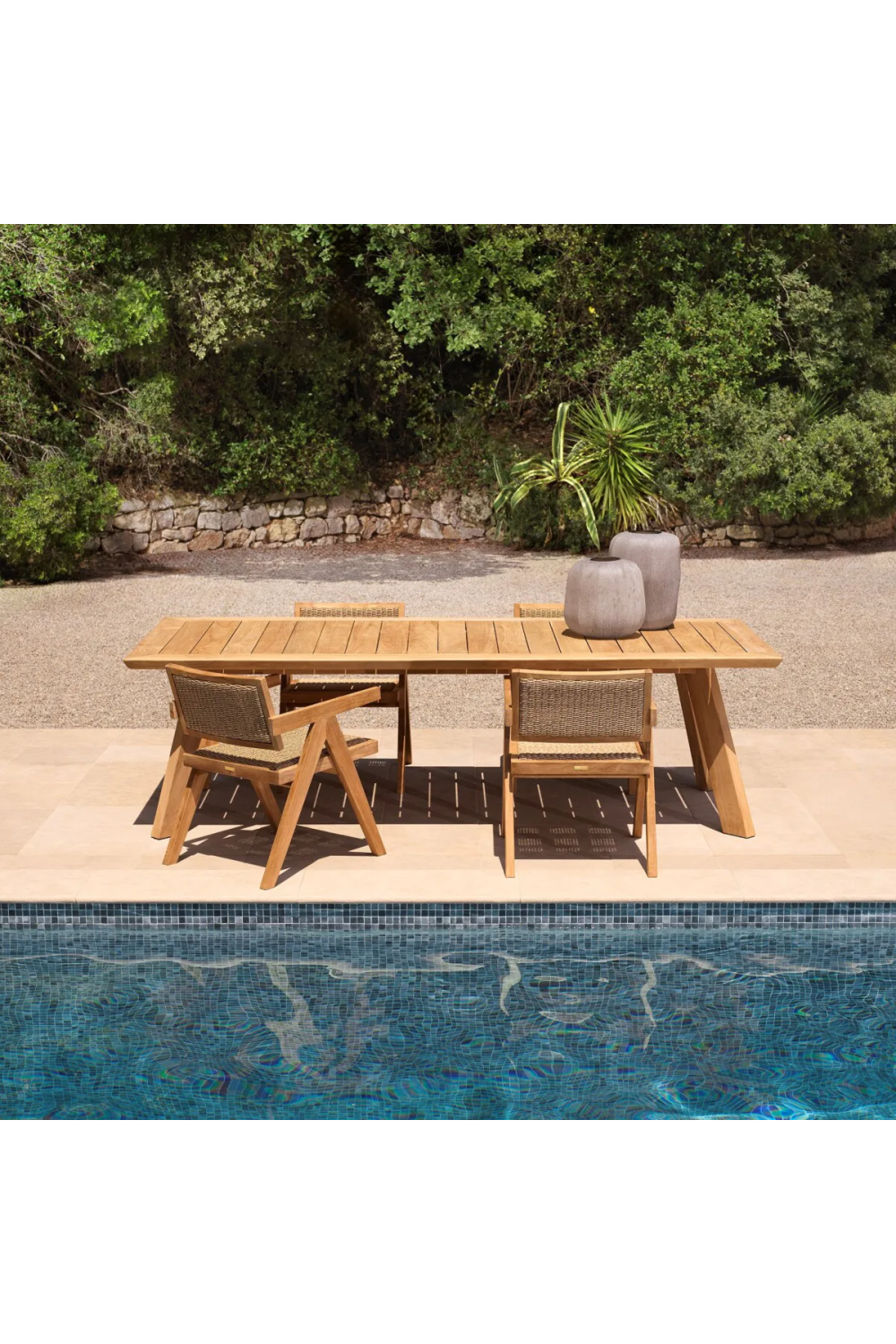 Wooden Outdoor Dining Armchair | Eichholtz Kristo