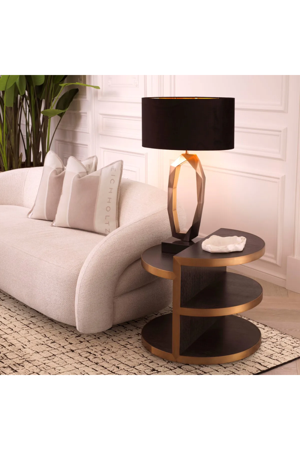 Black Oak Modern Side Table | Eichholtz Nilo | Woodfurniture.com