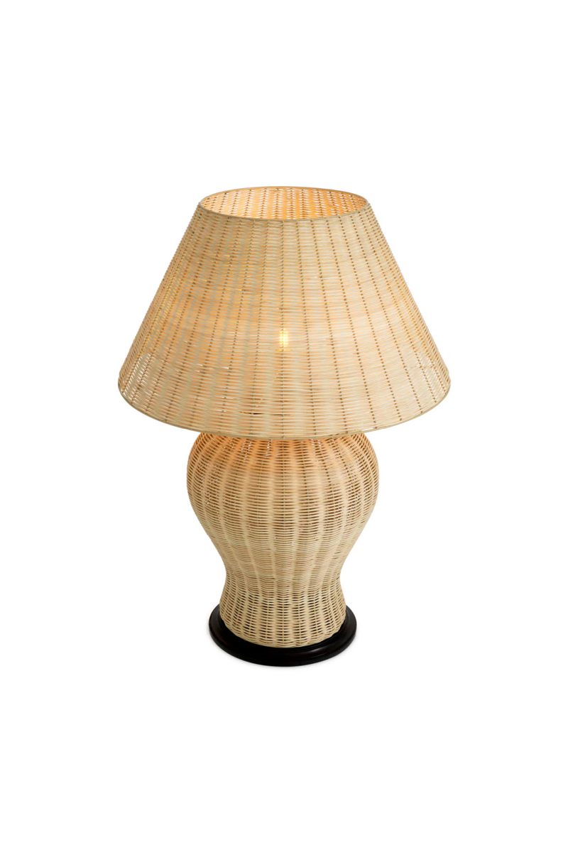 Natural Rattan Table Lamp | Eichholtz Dupoint | Woodfurniture.com