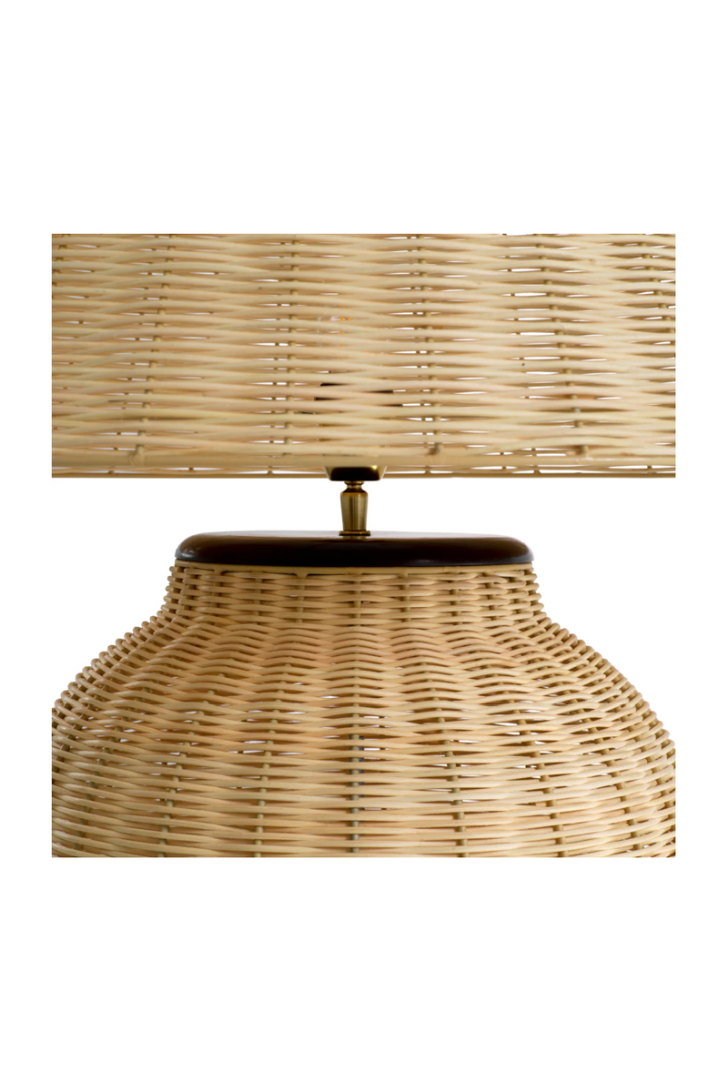 Natural Rattan Table Lamp | Eichholtz Dupoint | Woodfurniture.com