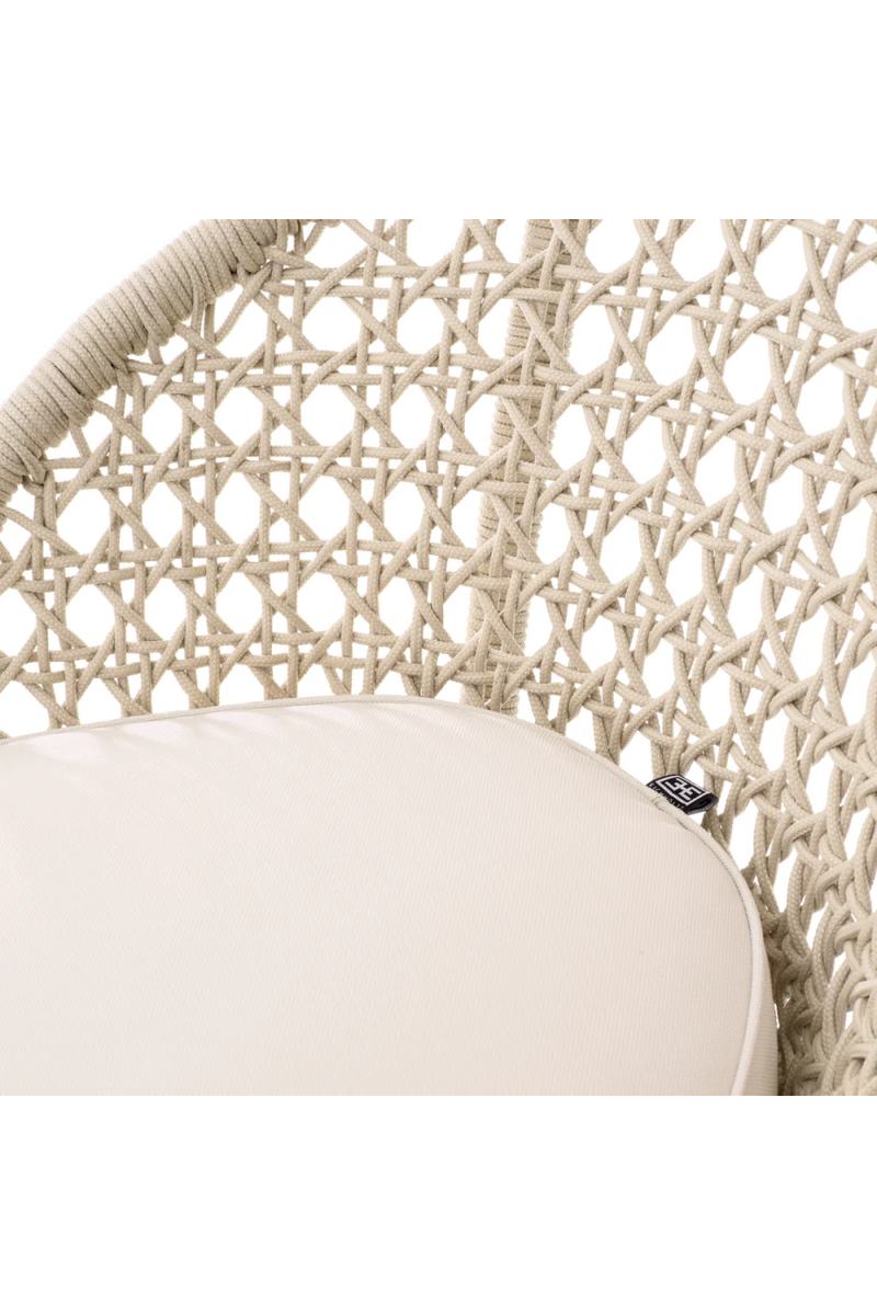 Cream Weave Outdoor Counter Stool | Eichholtz Trinity | Woodfurniture.com