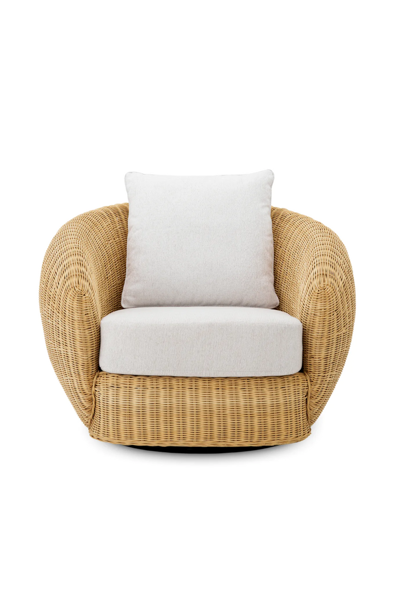 Curved Natural Rattan Chair | Eichholtz Rafael | Woodfurniture.com