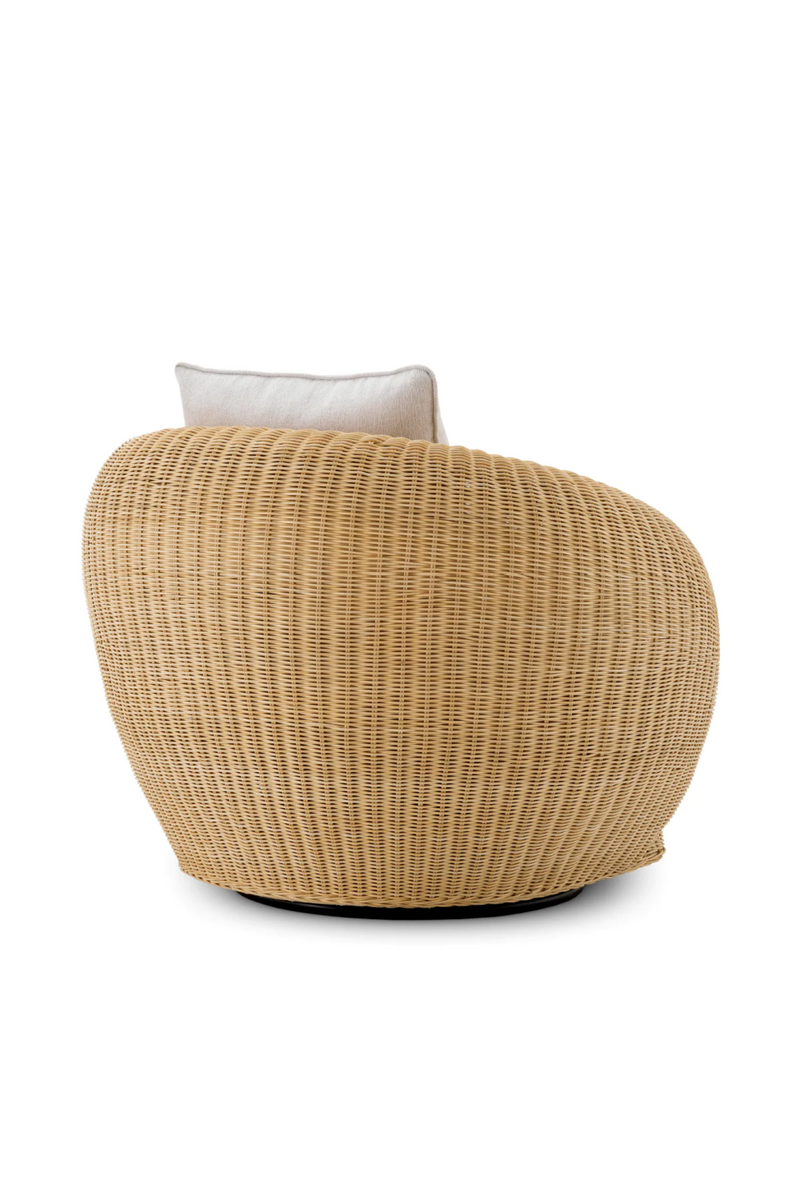 Curved Natural Rattan Chair | Eichholtz Rafael | Woodfurniture.com