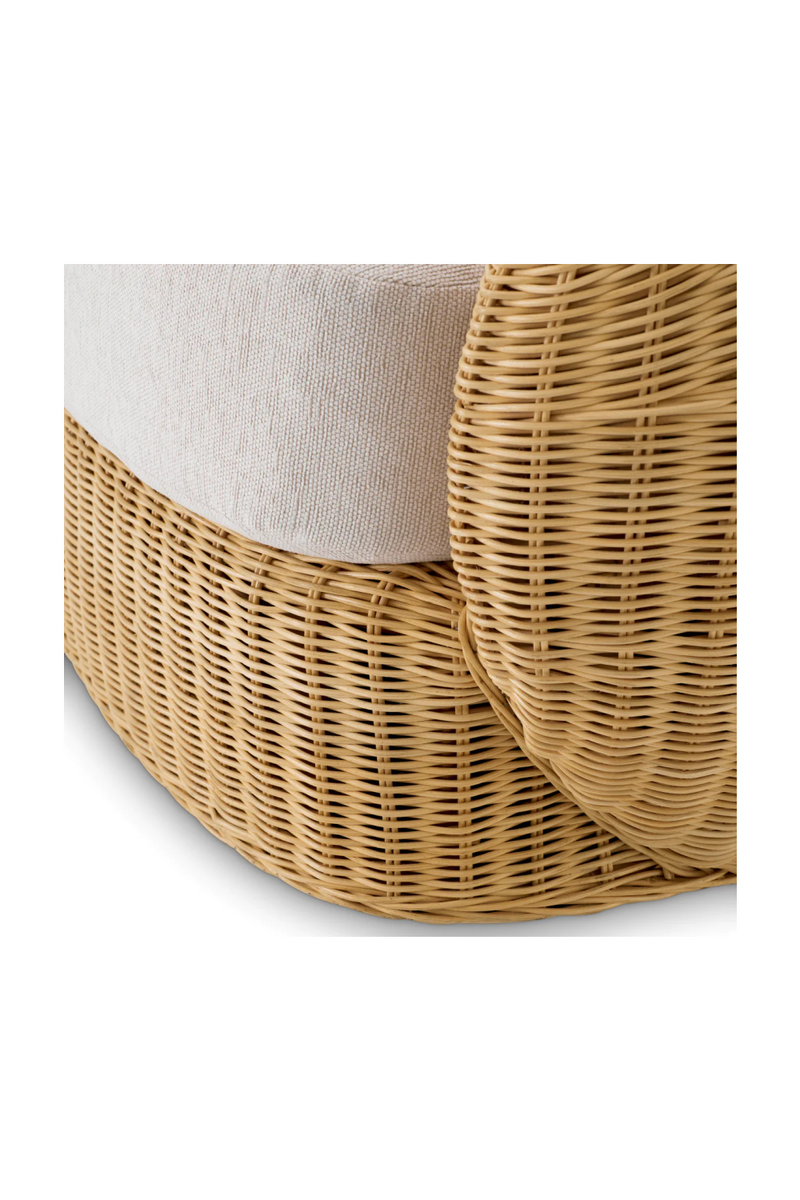 Curved Natural Rattan Chair | Eichholtz Rafael | Woodfurniture.com