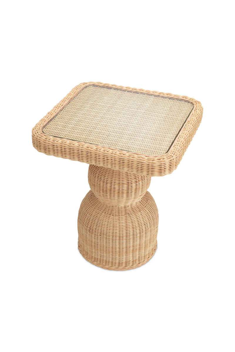 Natural Rattan Side Table | Eichholtz Tiago | Woodfurniture.com