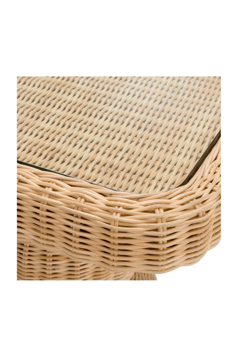 Natural Rattan Side Table | Eichholtz Tiago | Woodfurniture.com