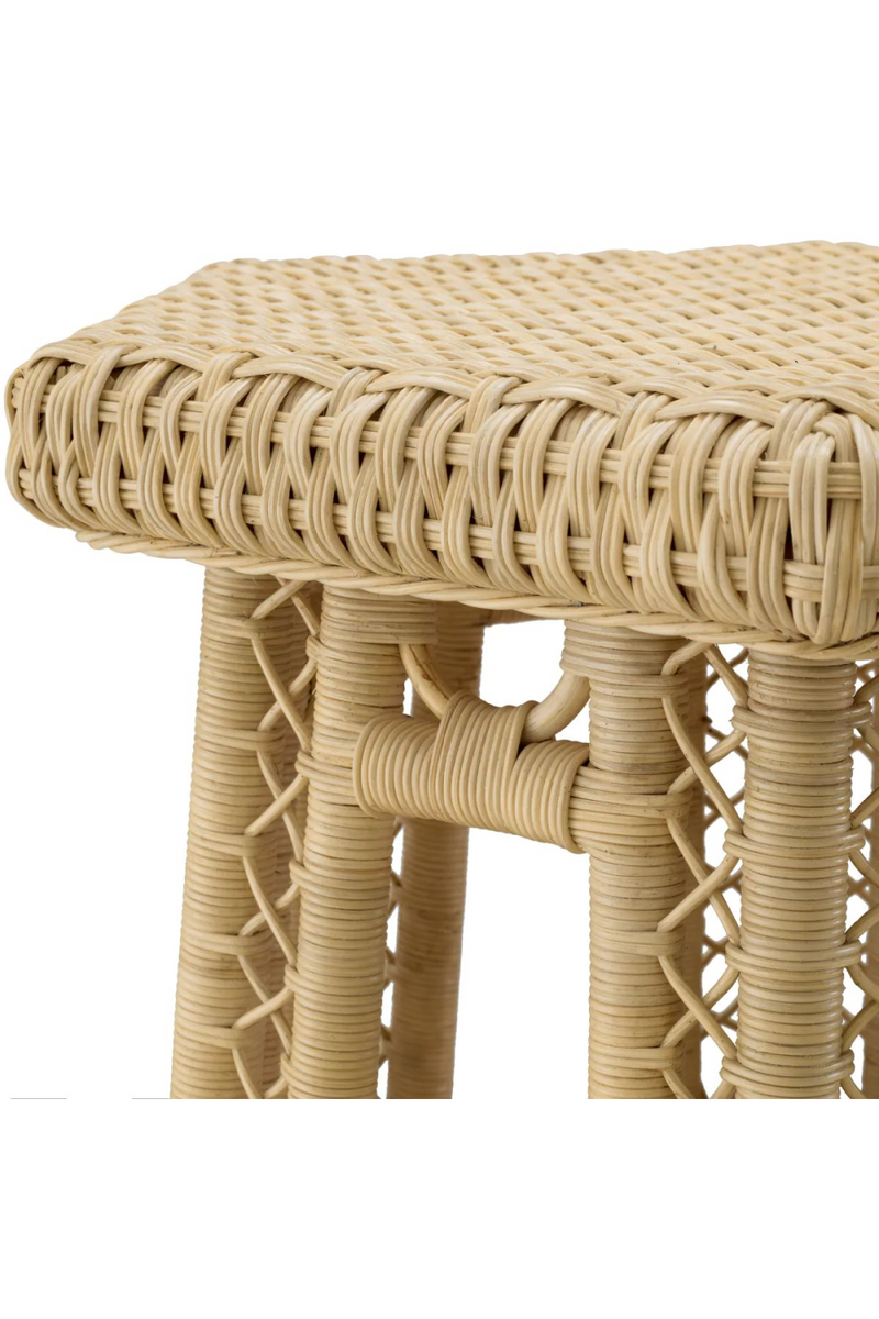 Hexagonal Rattan Side Table | Eichholtz Saba | Woodfurniture.com