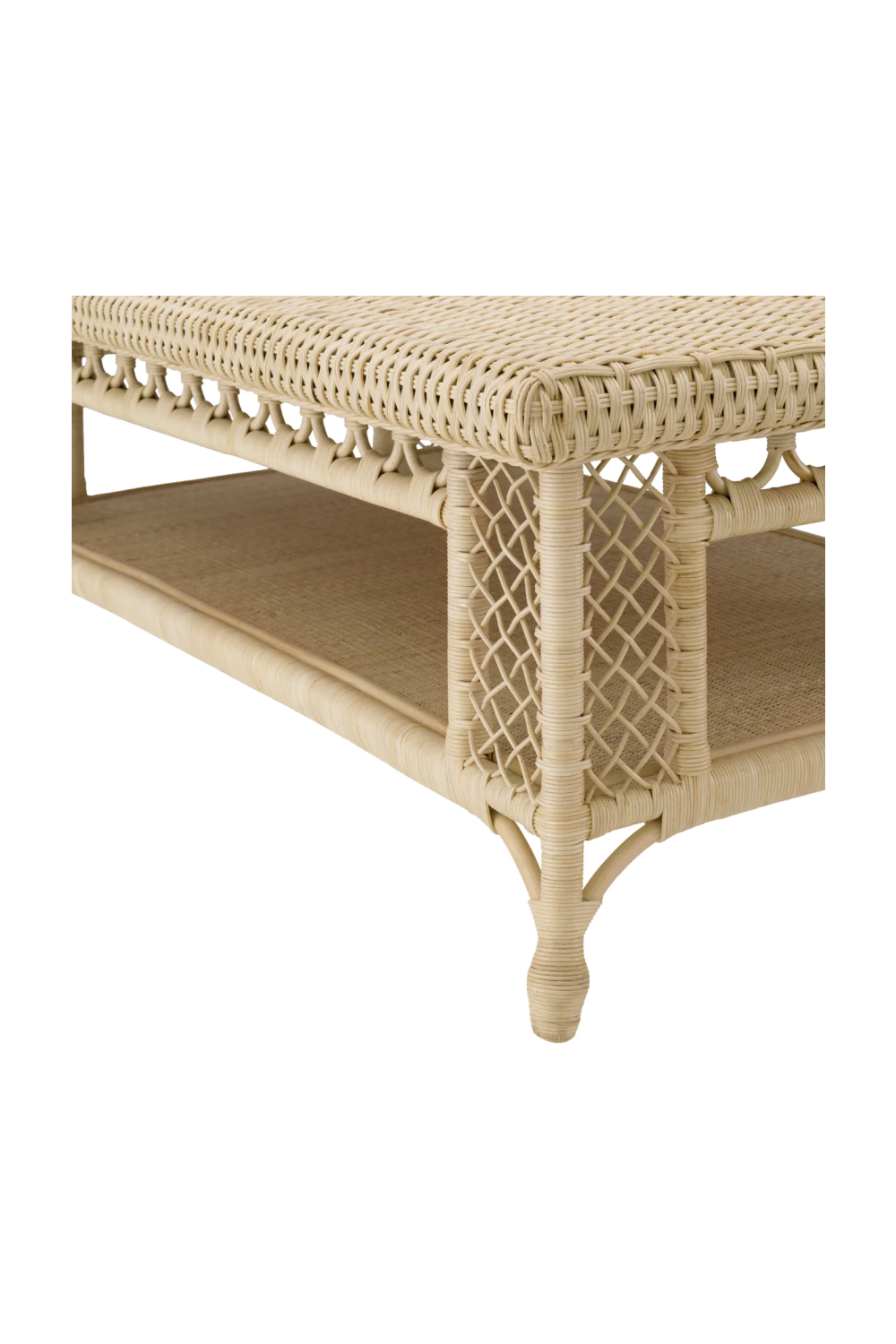 Rectangular Rattan Coffee Table | Eichholtz Saba | Woodfurniture.com