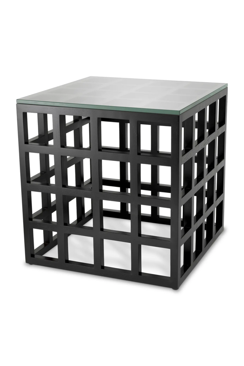 Black Framework Side Table | Eichholtz Cubico | Woodfurniture.com