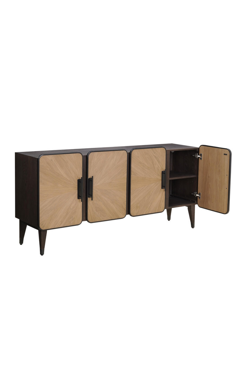 Oak Modern 4-Door Sideboard | Andrew Martin Renzo | Woodfurniture.com