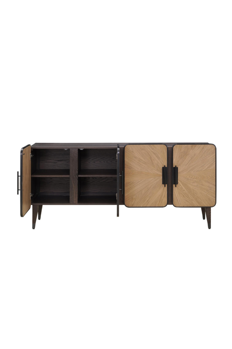 Oak Modern 4-Door Sideboard | Andrew Martin Renzo | Woodfurniture.com