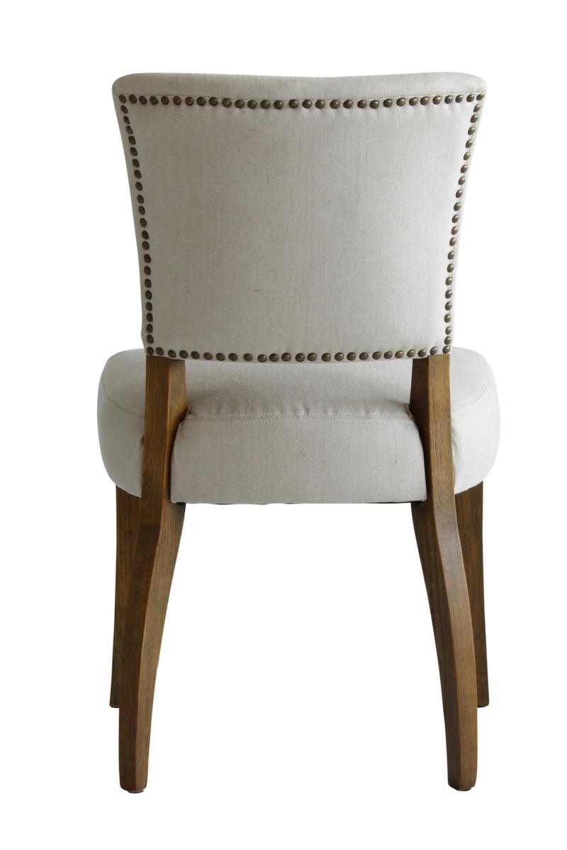 Linen Studded Dining Chair | Andrew Martin Frank | Woodfurniture.com