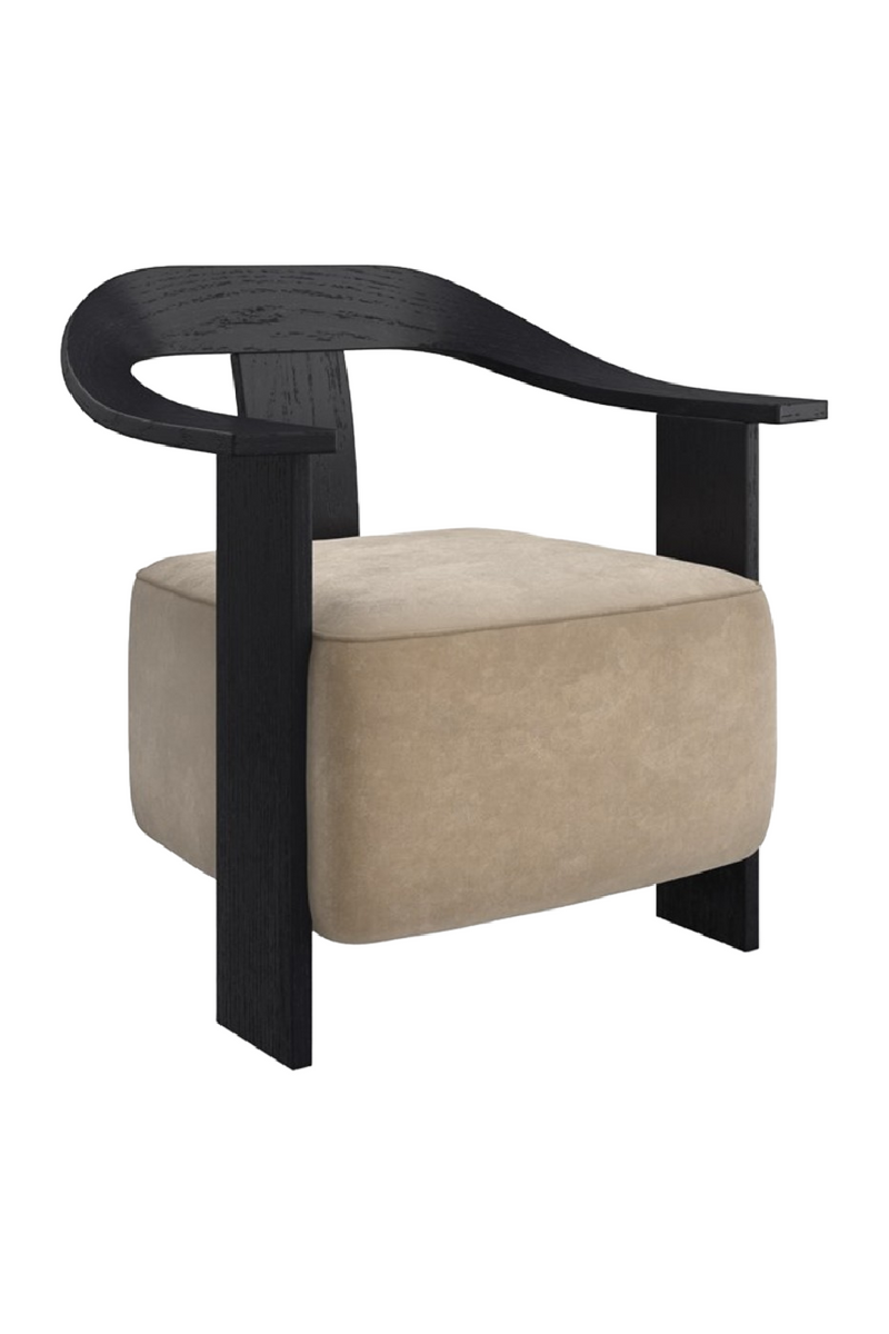 Suede Modern Accent Chair | Andrew Martin Luca | Woodfurniture.com