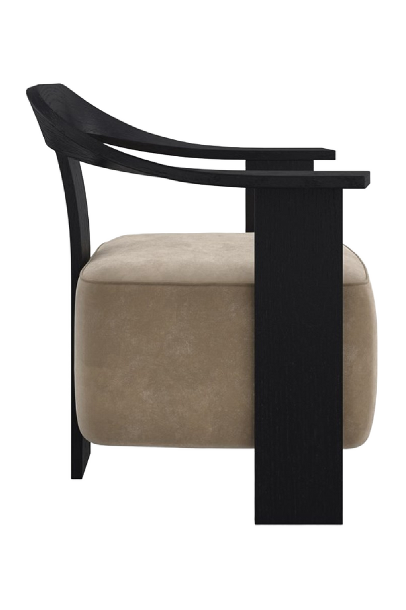 Suede Modern Accent Chair | Andrew Martin Luca | Woodfurniture.com