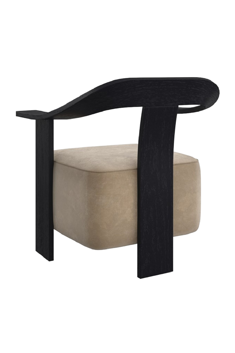 Suede Modern Accent Chair | Andrew Martin Luca | Woodfurniture.com