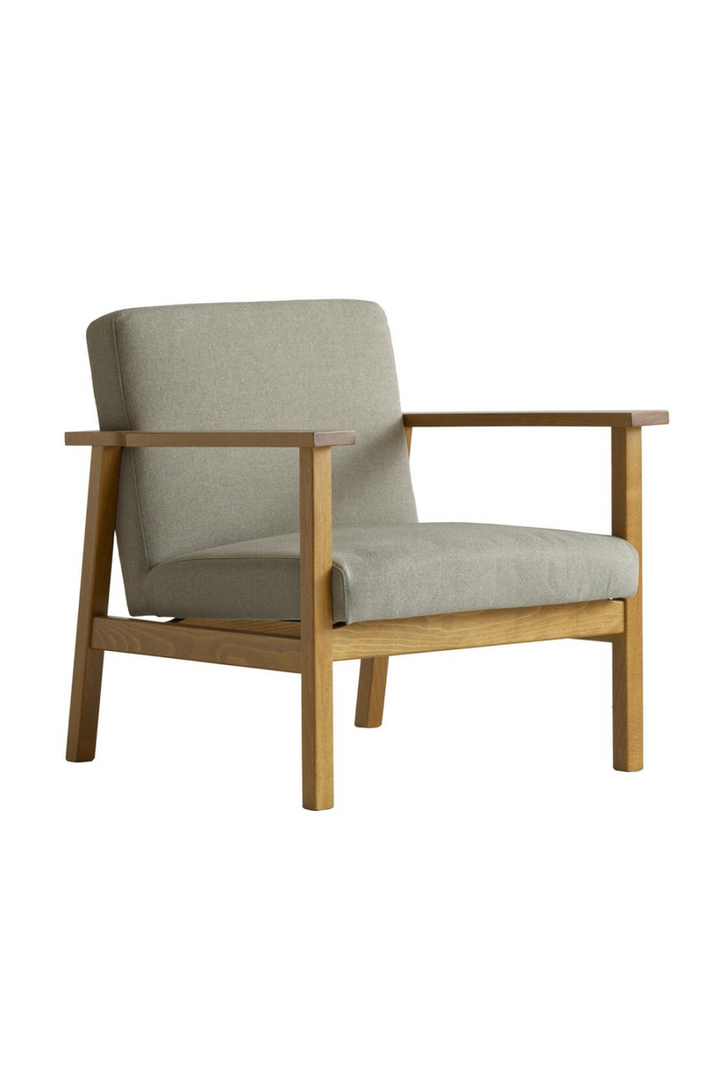 Gray Linen Lounge Armchair | Andrew Martin Cecil |  Woodfurniture.com
