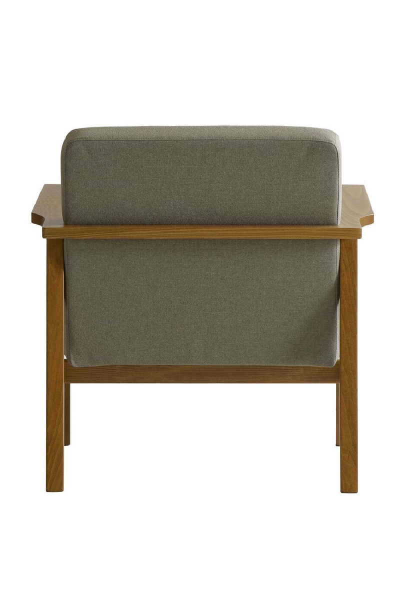 Gray Linen Lounge Armchair | Andrew Martin Cecil |  Woodfurniture.com
