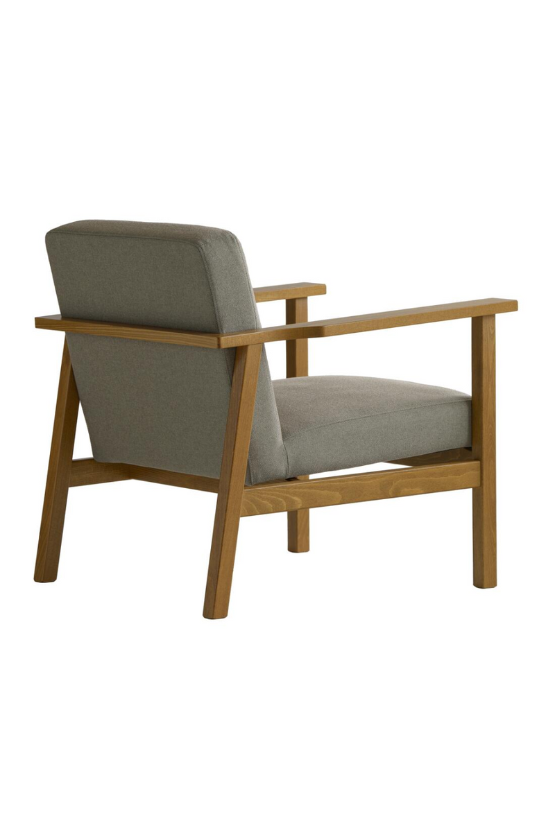 Gray Linen Lounge Armchair | Andrew Martin Cecil |  Woodfurniture.com
