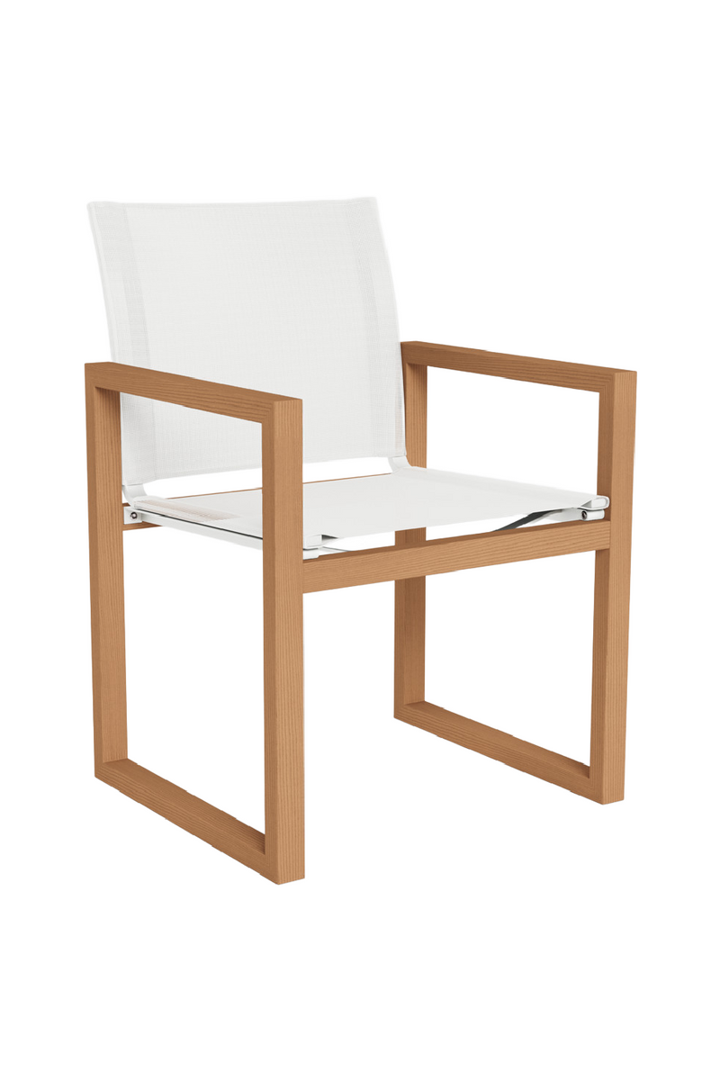 Teak Outdoor Dining Armchair | Andrew Martin Hayman | Woodfurniture.com