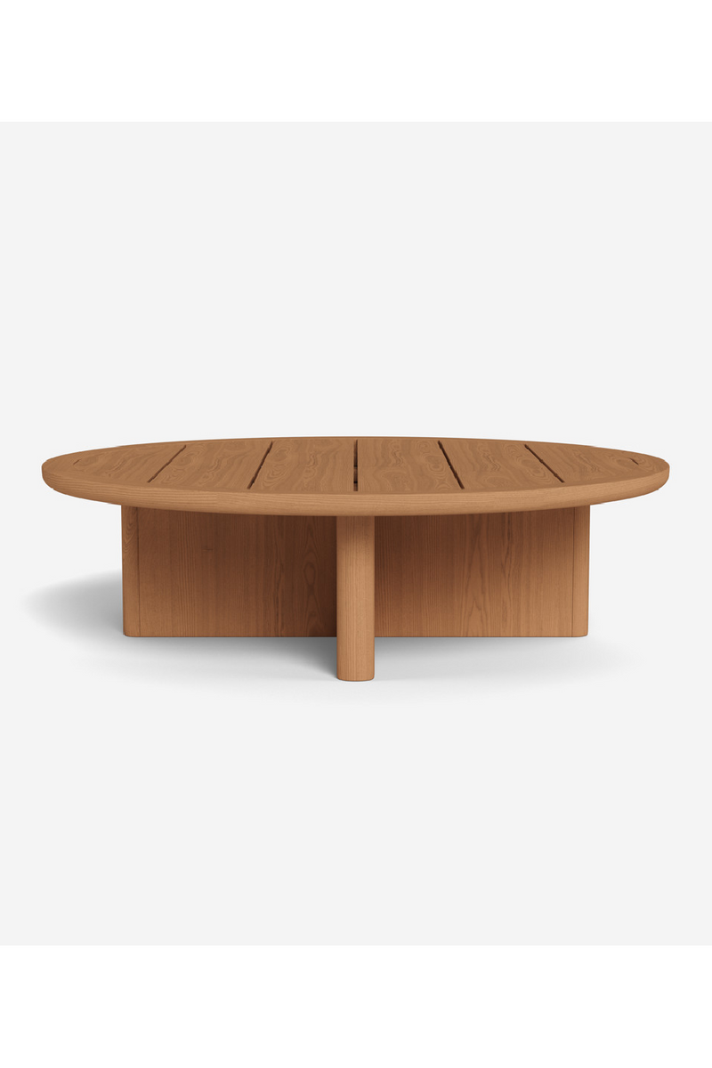 Outdoor Round Teak Coffee Table | Andrew Martin Caicos |  Woodfurniture.com