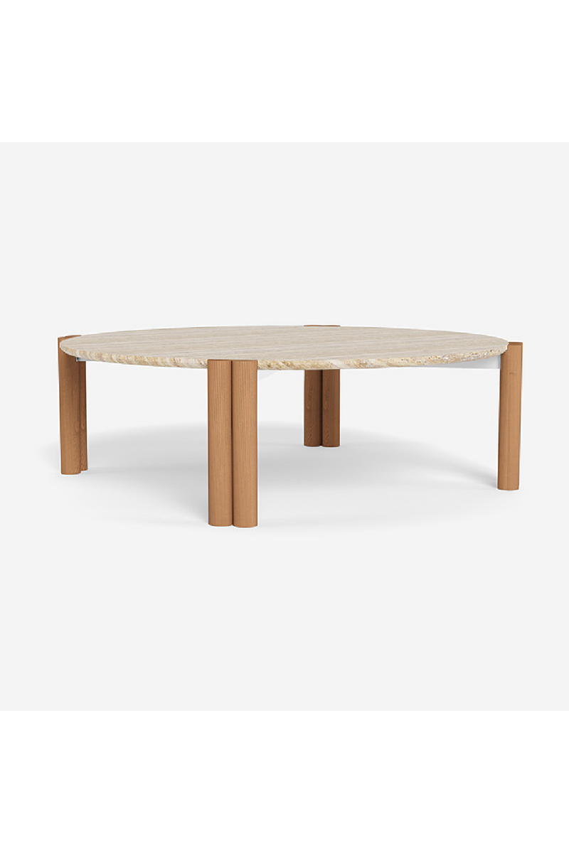 Travertine Outdoor Coffee Table | Andrew Martin Cove |  Woodfurniture.com