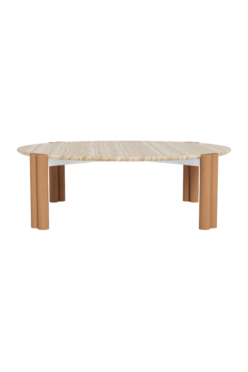 Travertine Outdoor Coffee Table | Andrew Martin Cove |  Woodfurniture.com