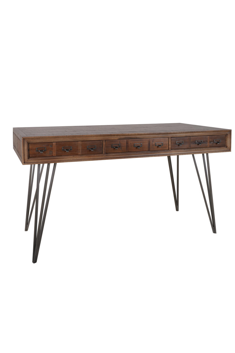 Wooden 3-Drawer Desk | Andrew Martin Lloyd | Woodfurniture.com