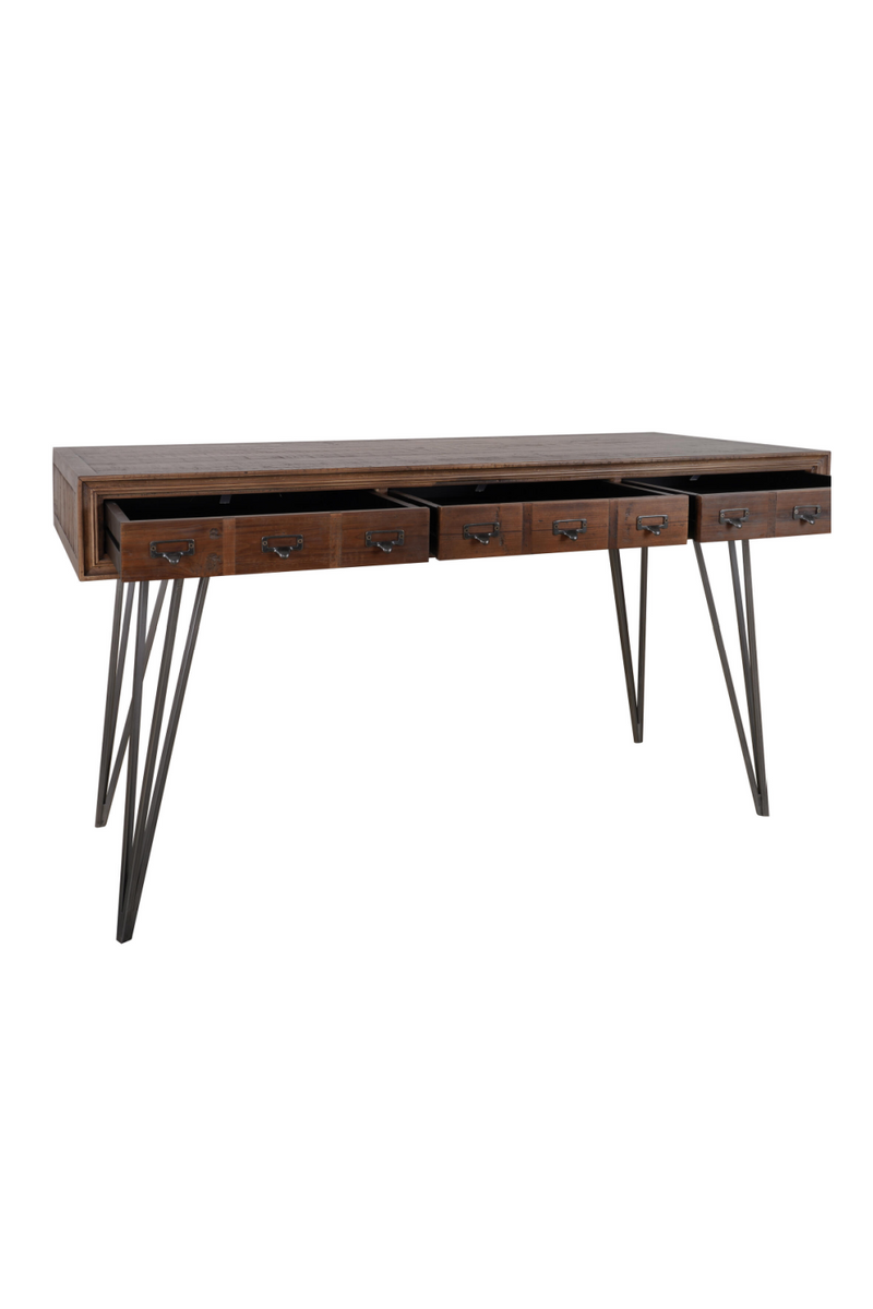 Wooden 3-Drawer Desk | Andrew Martin Lloyd | Woodfurniture.com