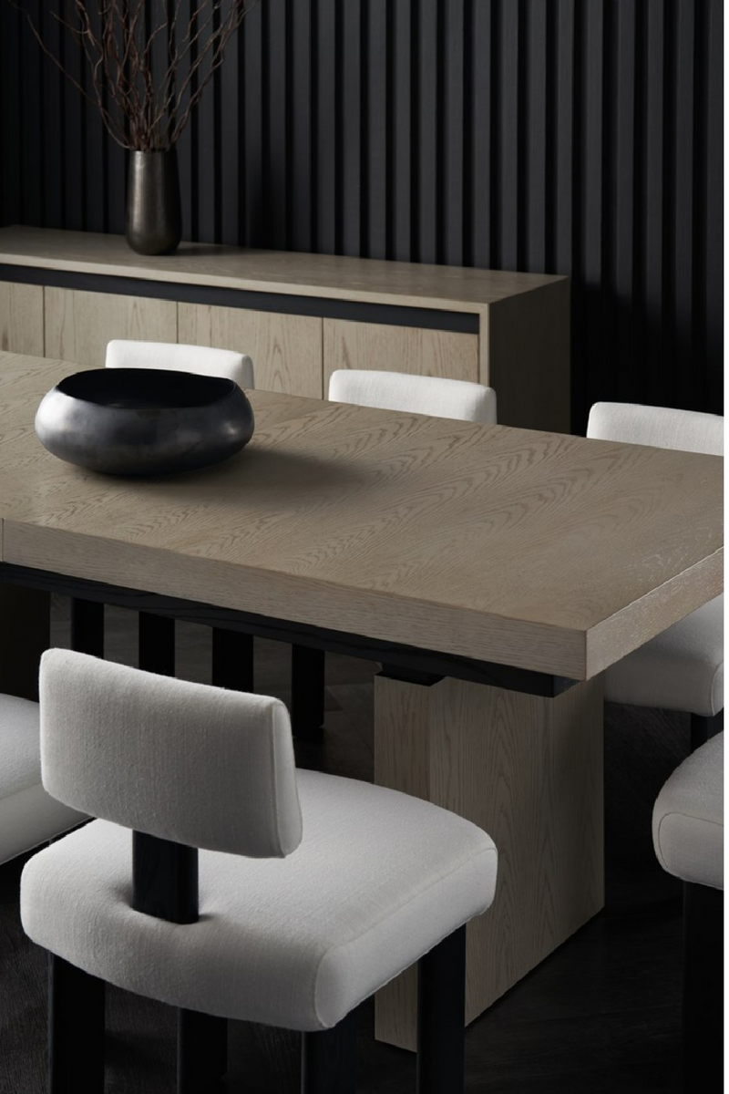 Taupe Extendable Dining Table | Andrew Martin Luis | Woodfurniture.com