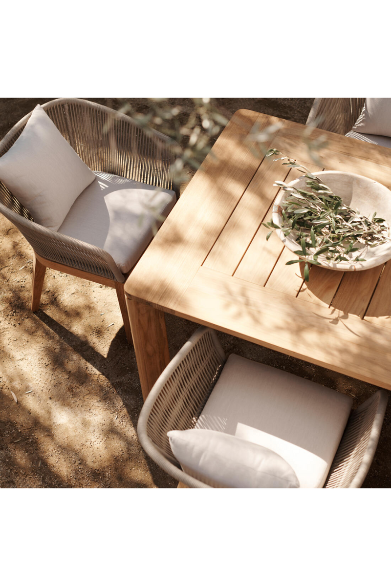 Teak Outdoor Extending Dining Table | Andrew Martin Byron |  Woodfurniture.com
