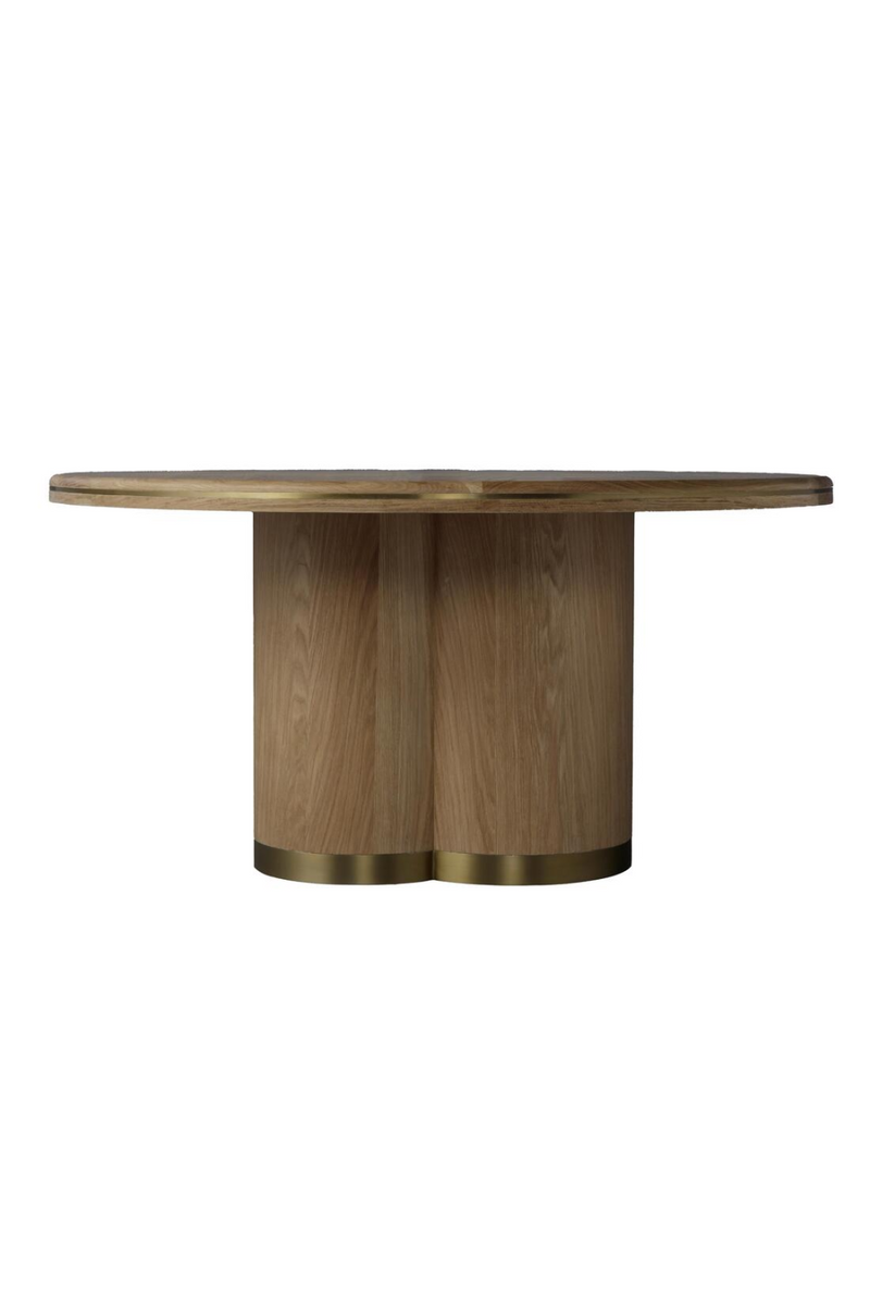 Natural Oak Pedestal Dining Table | Andrew Martin Angelo |  Woodfurniture.com
