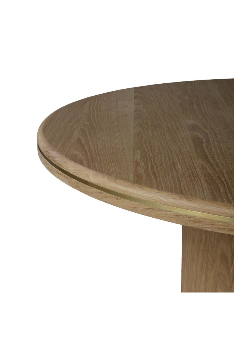 Natural Oak Pedestal Dining Table | Andrew Martin Angelo |  Woodfurniture.com
