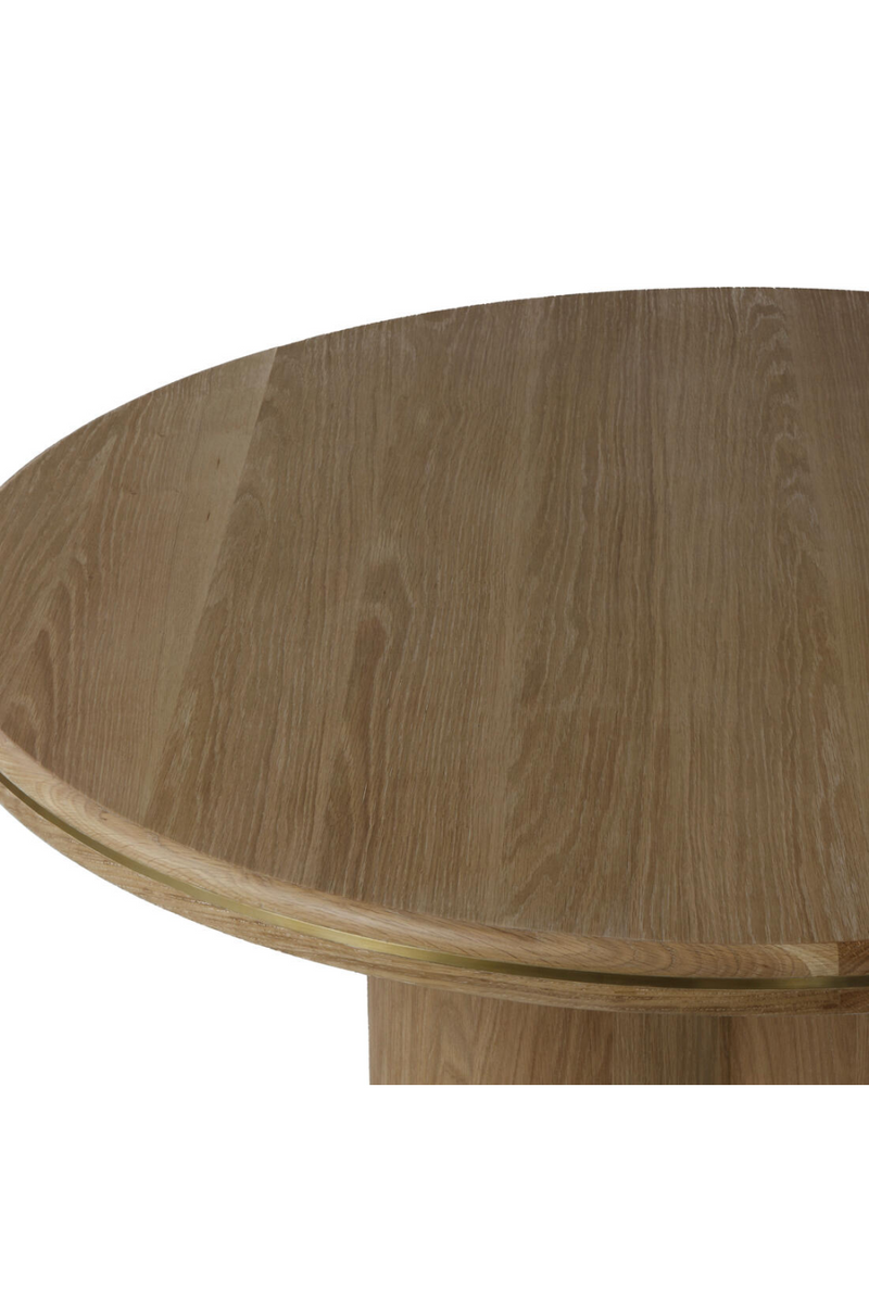 Natural Oak Pedestal Dining Table | Andrew Martin Angelo |  Woodfurniture.com
