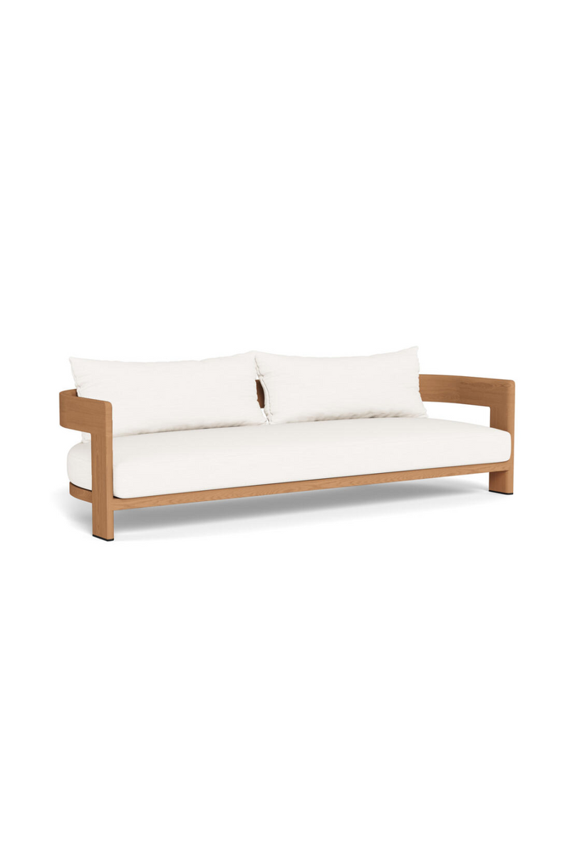 Outdoor Natural Teak Sofa | Andrew Martin Caicos | Woodfurniture.com