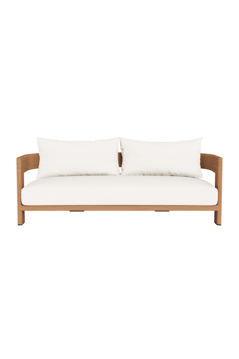 Outdoor Natural Teak Sofa | Andrew Martin Caicos | Woodfurniture.com