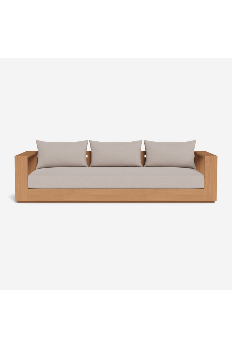 Outdoor Teak 3-Seater Sofa | Andrew Martin Bora | Oroatrade.com | Woodfurniture.com