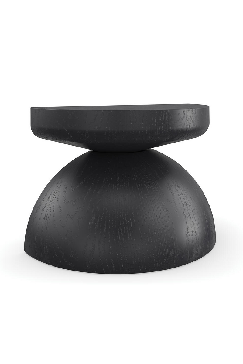 Black Dome Side Table | Andrew Martin Pippa | Woodfurniture.com