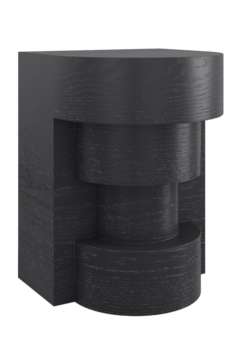 Black Sculptural Side Table | Andrew Martin Sam | Woodfurniture.com