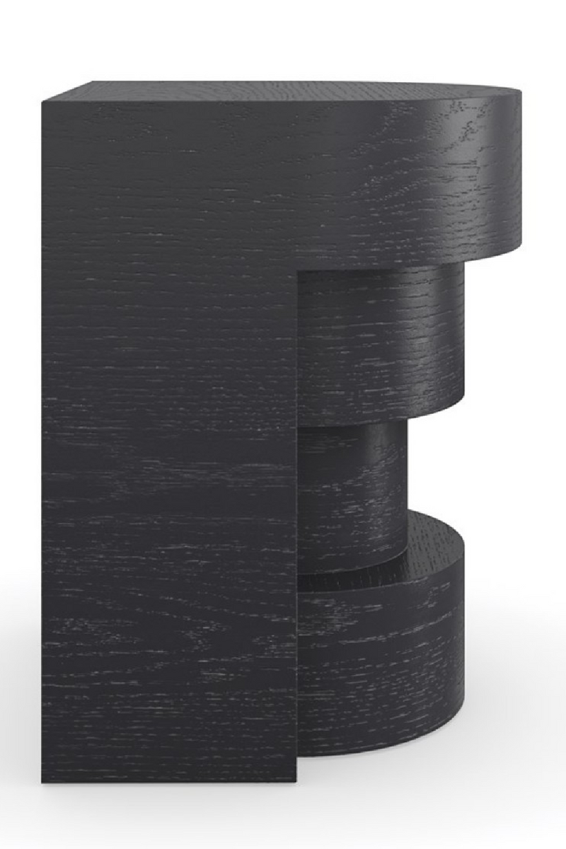 Black Sculptural Side Table | Andrew Martin Sam | Woodfurniture.com