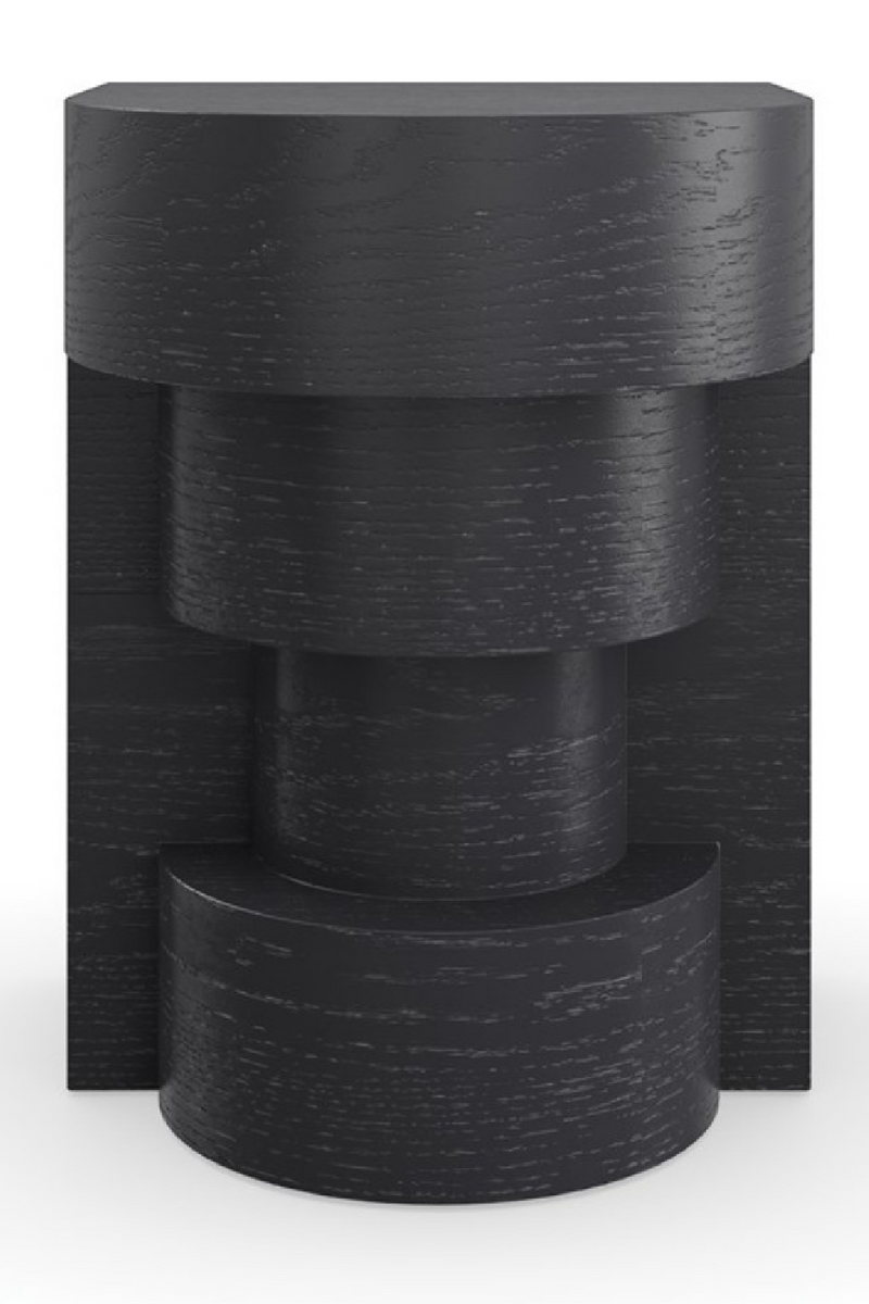 Black Sculptural Side Table | Andrew Martin Sam | Woodfurniture.com