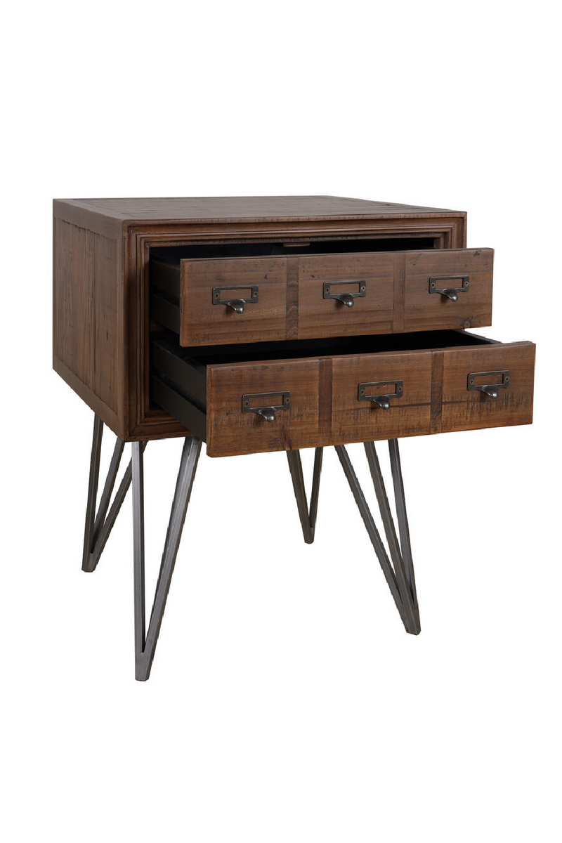 Wooden 2-Drawer Side Table | Andrew Martin Lloyd | Woodfurniture.com