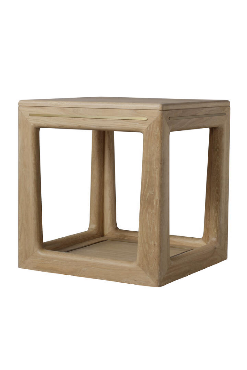 Natural Oak Square Side Table | Andrew Martin Angelo |  Woodfurniture.com
