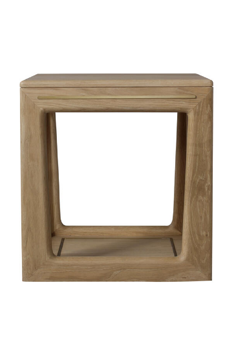 Natural Oak Square Side Table | Andrew Martin Angelo |  Woodfurniture.com
