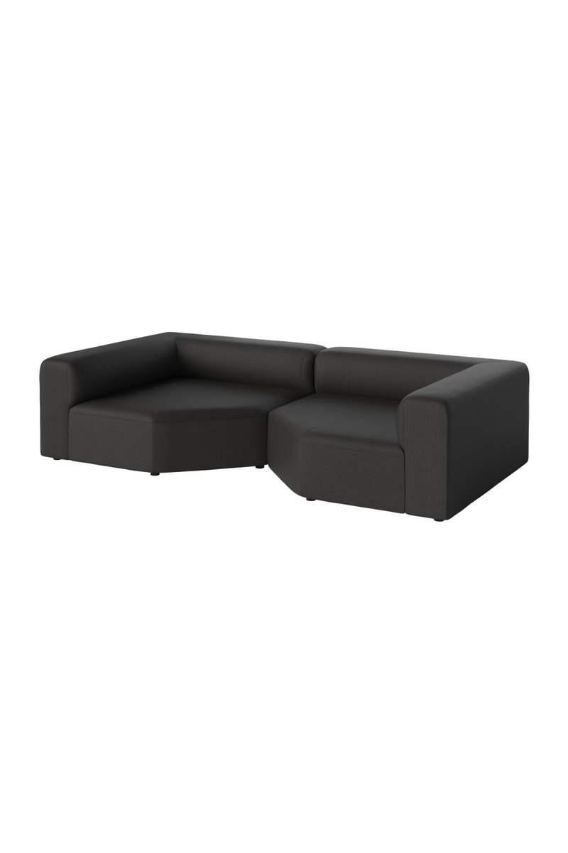 Modern Minimalist 2-Unit Modular Sofa | Bolia Angle | Woodfurniture.com