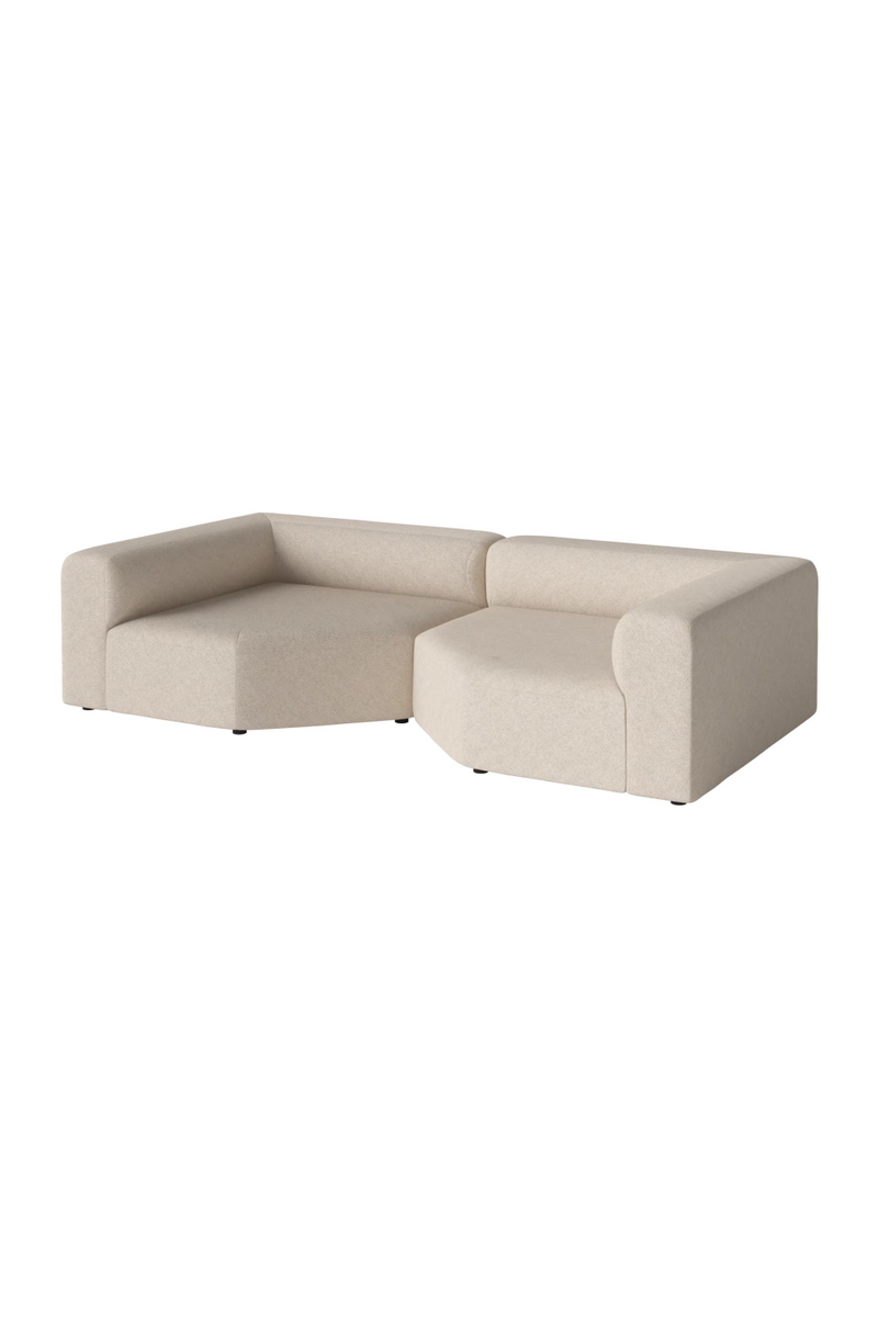 Modern Minimalist 2-Unit Modular Sofa | Bolia Angle | Woodfurniture.com