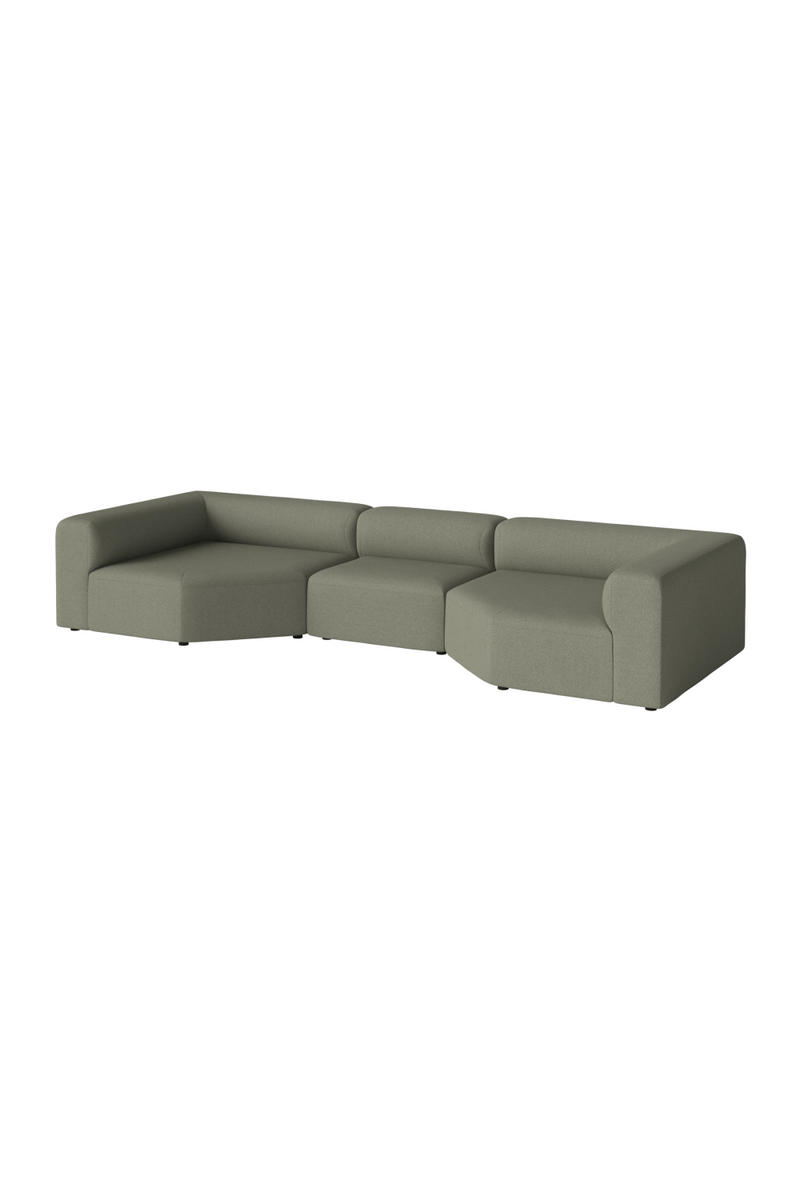 Modern Minimalist 3-Unit Modular Sofa L | Bolia Angle | Woodfurniture.com