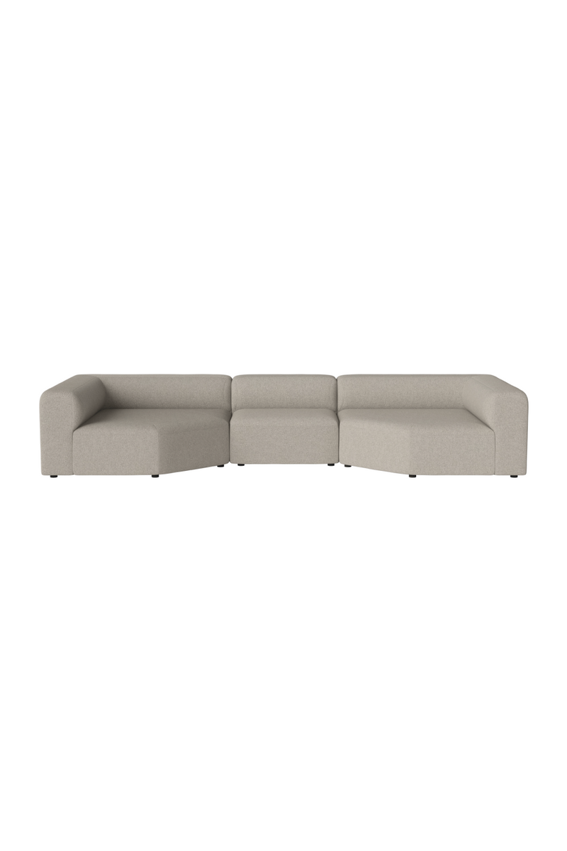 Modern Minimalist 3-Unit Modular Sofa L | Bolia Angle | Woodfurniture.com