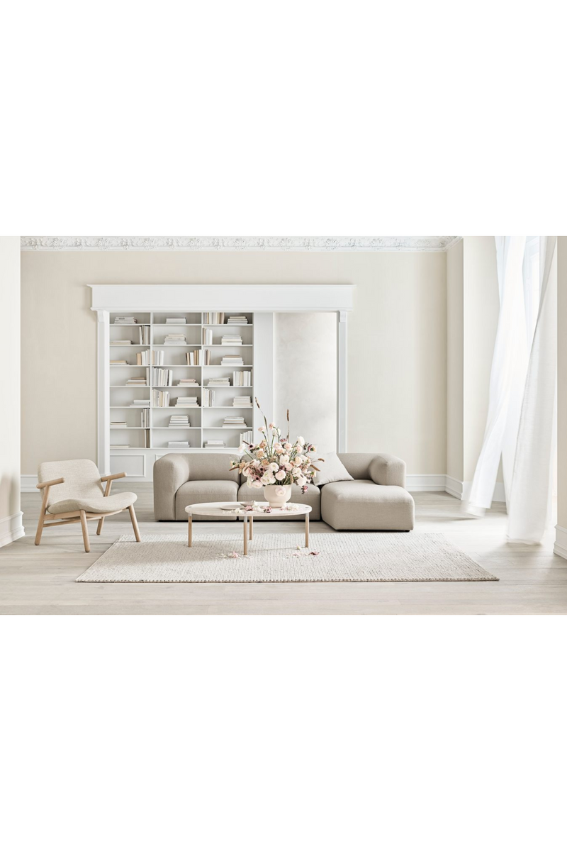 Modern Minimalist 3-Unit Modular Sofa L | Bolia Angle | Woodfurniture.com